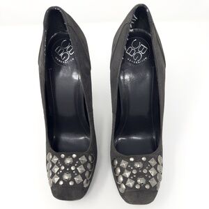 BCBGeneration Galena Studded Gray Heels